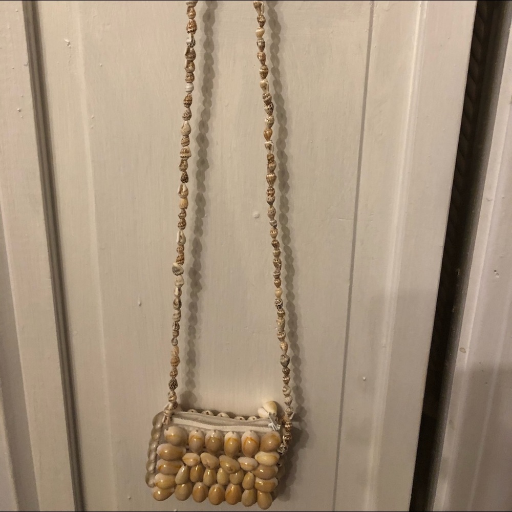 Unique Shell Coin Purse as a Cross Body Perf Cond